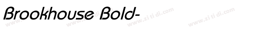 Brookhouse Bold字体转换